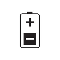 Obraz premium cell phone battery icon logo vector design