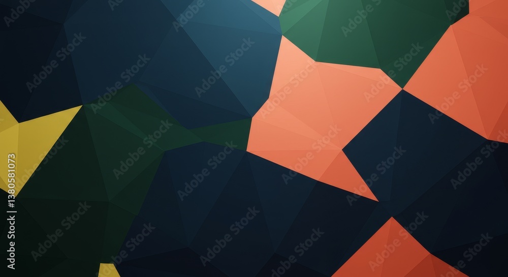 Aufkleber abstract geometric polygon background - modern abstract background with a polygonal design in shades