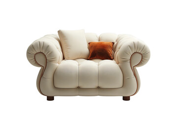armchair isolated on white background