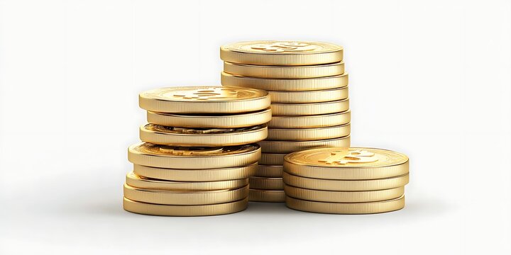a stack of gold coins
