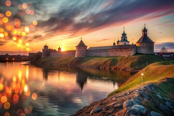 Staraya Ladoga Fortress:  Rustic Charm & Bokeh  -  Ancient Russian History Photo