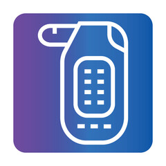 spirometry black line icon for digital and print projects.