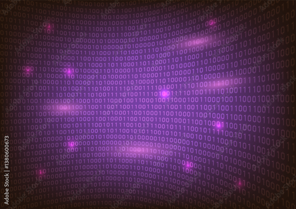 Poster digital code background