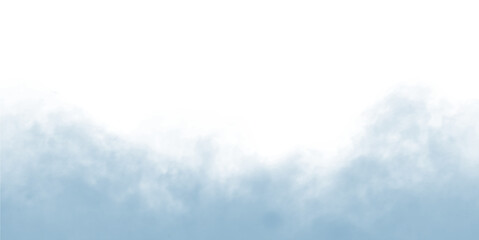 abstract sky blue smoke effect rising on transparent background with fog steam vapor overlay design decoration png