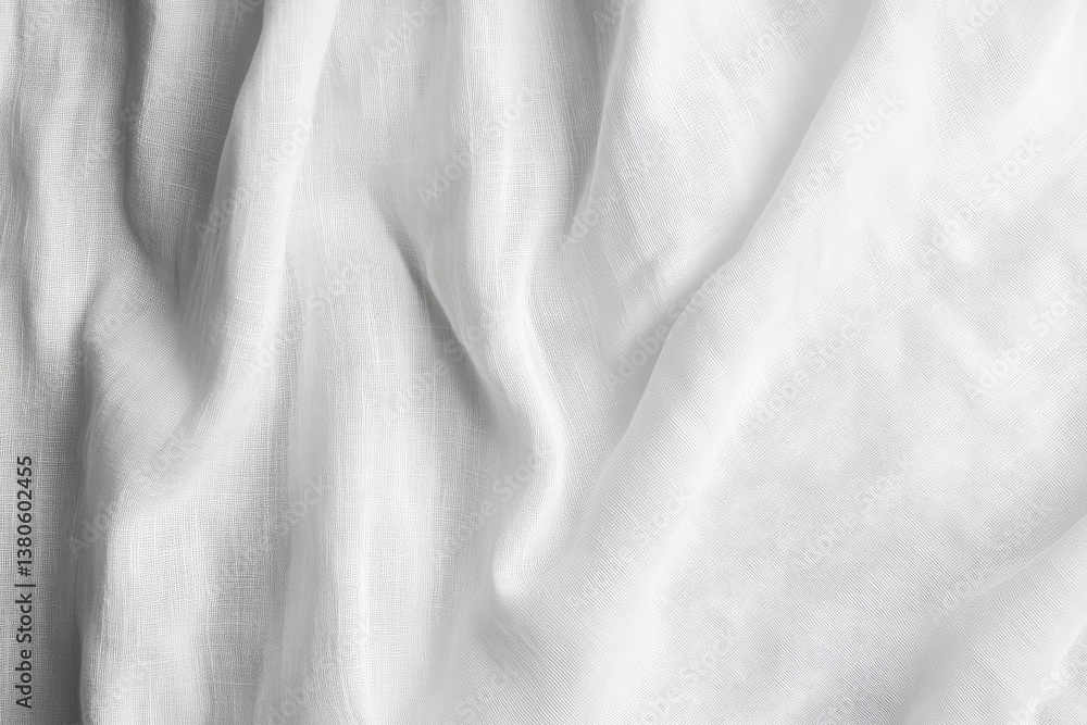 Poster textured gray and white fabric drape with subtle pattern
