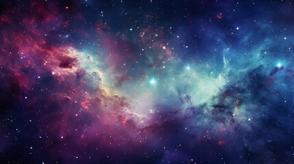 Dive into a cosmic dreamscape with purple, blue, and pink hues, creating a mesmerizing wallpaper background.

