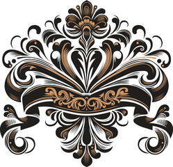 Vintage vector ornament