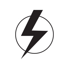 electrical voltage icon logo vector design