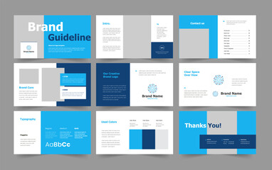 brand guidelines presentation and  brand guideline slide design 
