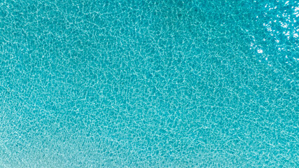 Summer Tropical beach water  with crystal clear water on beach background,Aerial view