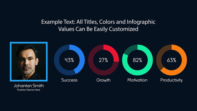 Career and Personal Development Infographics | Animated Data Elements for Progress Tracking