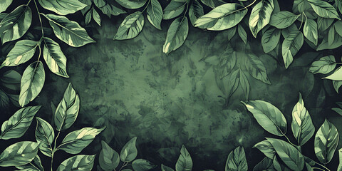 Nature background. Creative concept of green leaves for web and graphic design background cover, environment and ecology wallpaper. © Mrkvica