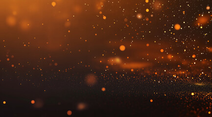 orange particles flashing dreamy background
