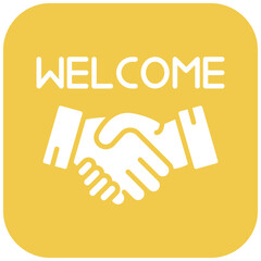 Obraz premium Welcome Icon