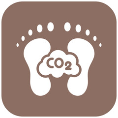 Carbon Footprint Icon