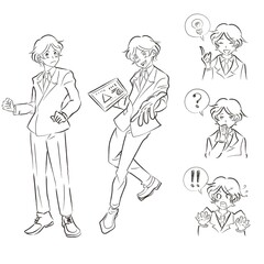 希望に向かって動き出そうとしている人物