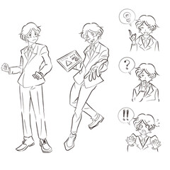 希望に向かって動き出そうとしている人物