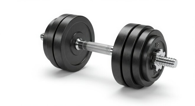 Premium adjustable dumbbells with chrome handles and black iron weight plates for strength training