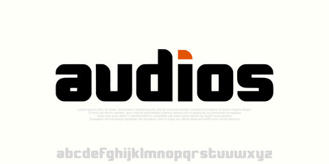 Modern Lowercase Bold Font Sport Alphabet. Typography urban style fonts for technology, digital, movie logo design. vector illustration