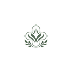 royal lily Heraldic, logo, element, decoration.