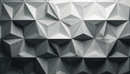 Fototapeta premium Subtle grayscale triangles forming a complex grid, subtle, elegant, line