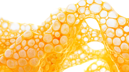 Vibrant Yellow Bubble Collagen Isolated Transparent Image for Creative Design Projects