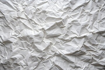 Obraz premium Crumpled White Paper Texture Background – High-Resolution Wrinkled Surface