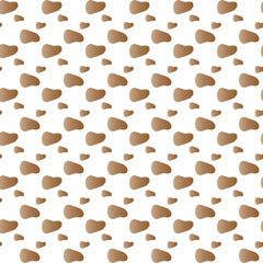 Abstract Beans Seamless Vector Pattern Design