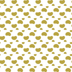 Abstract Beans Seamless Vector Pattern Design