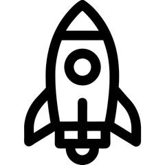 vector illustration of space rocket