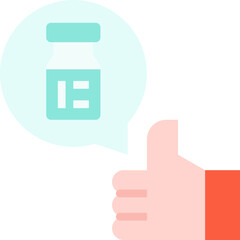 thumbs up Illustration on a white background.