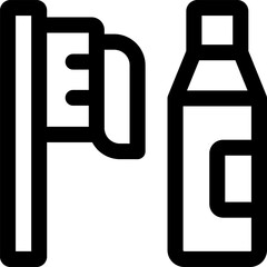 toothbrush Illustration on a white background.