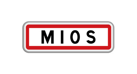 Panneau de Mios, Gironde, Nouvelle-Aquitaine