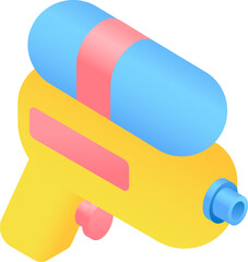 water gun Illustration on a white background.