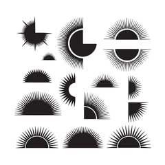 Sun   icon illustration isolated vector sign symbol