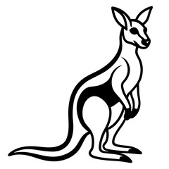 kangaroo vector illustration