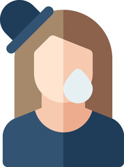 widow Illustration on a white background.