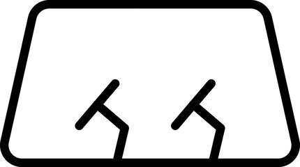 windscreen Illustration on a white background.