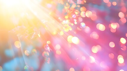 abstract lens flare bokeh background