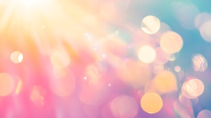 abstract lens flare bokeh background