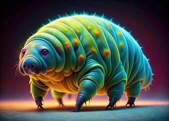 Tiny Tardigrade Macro Photography, Water Bear Close-up