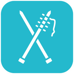 Knitting Needles Icon