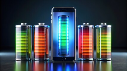 Mockup Phone Battery - Realistic Illustration