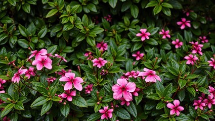 Pink Blooms in a Natural Setting - A Beautiful Floral Scene
