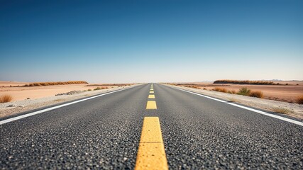 Asphalt Road Surface with Empty Space