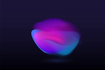 Set of gradient liquid shapes. Fluid dynamic elements for your creative graphic design. Vector illustration. Eps 10