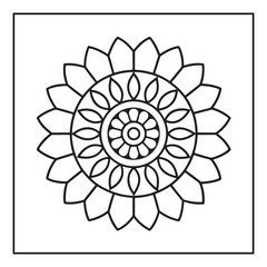 Mandala, mandala coloring book, mandala coloring pages, bold & easy coloring pages, line art, black and white, illustration, mandala abstract, mandala background, mandala shapes, mandala painting
