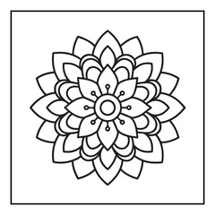 Mandala, mandala coloring book, mandala coloring pages, bold & easy coloring pages, line art, black and white, illustration, mandala abstract, mandala background, mandala shapes, mandala painting