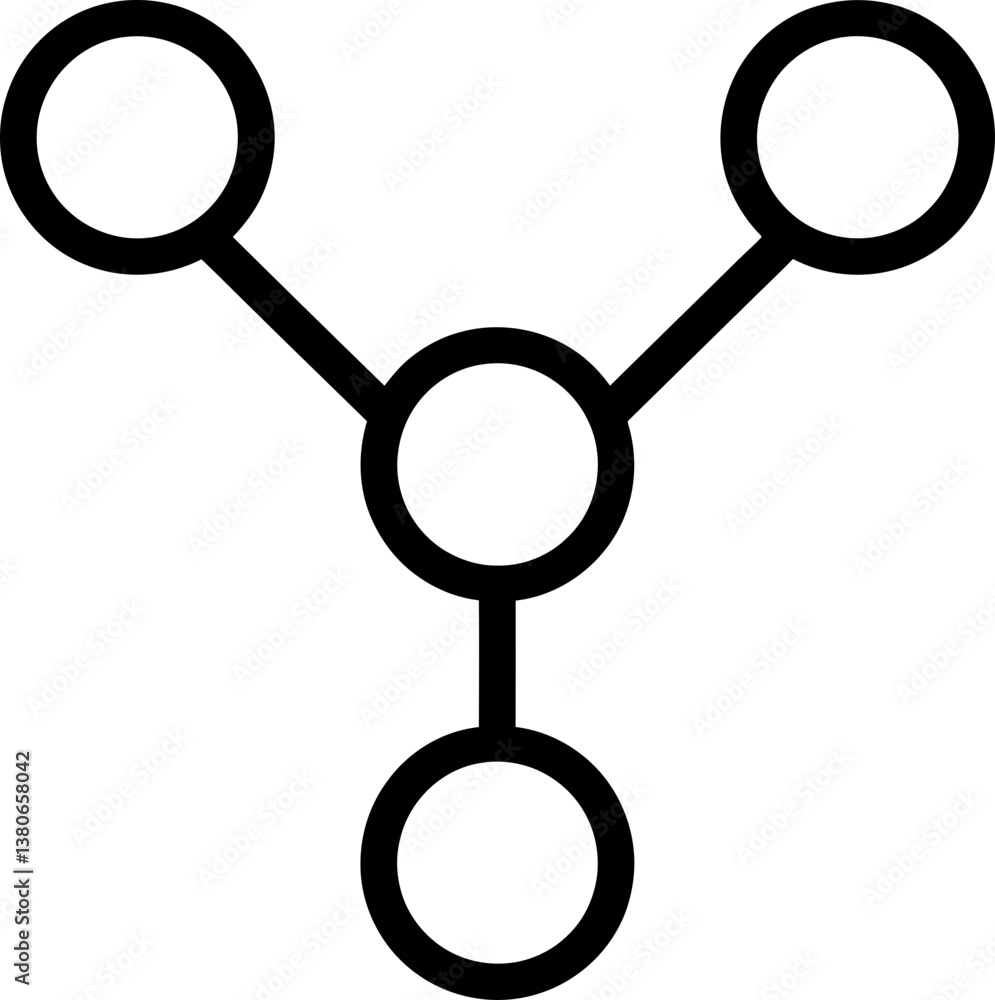 Aufkleber outline share icon vector - simple forwarding symbol white background share graphic - outline connec