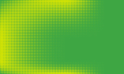 Dots halftone green color pattern gradient texture with technology digital background comic art